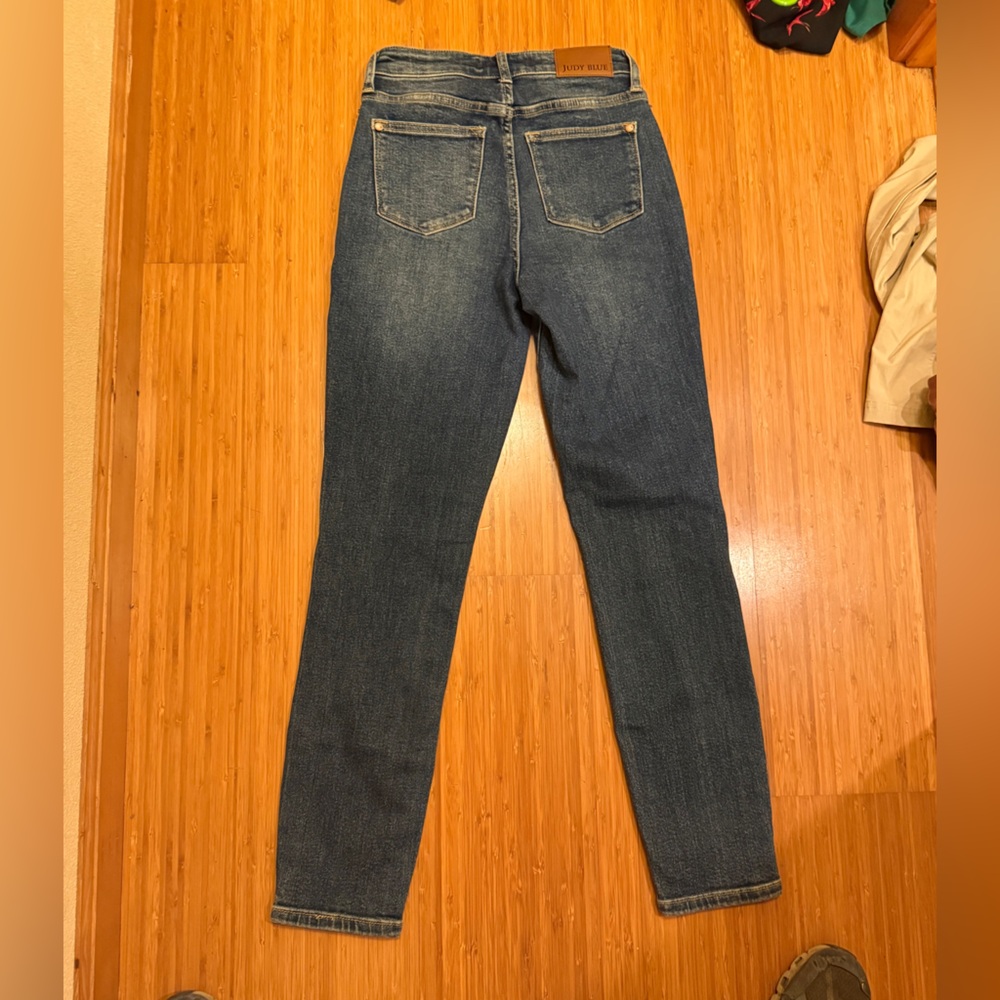 Judy Blue Dark Wash Skinny Jeans - Picture 8 of 12